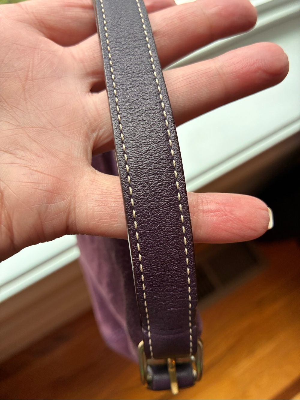VINTAGE Coach Suede Mini bag in Rich Plum with Gold Hardware - Mint Condition - Picture 10 of 10